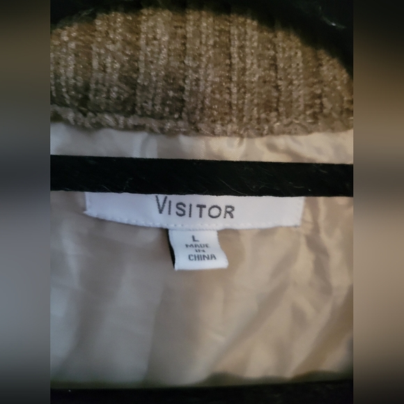 🌸🪞EUC Men's VINTAGE Cable Knit & Suede Sweater Jacket - Picture 2 of 5